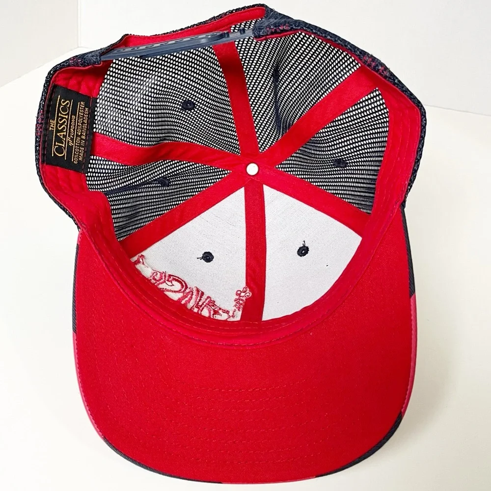 The Classic Phish Red and Blue Trucker’s Cap with Adjustable Snaps - Picture 5 of 9